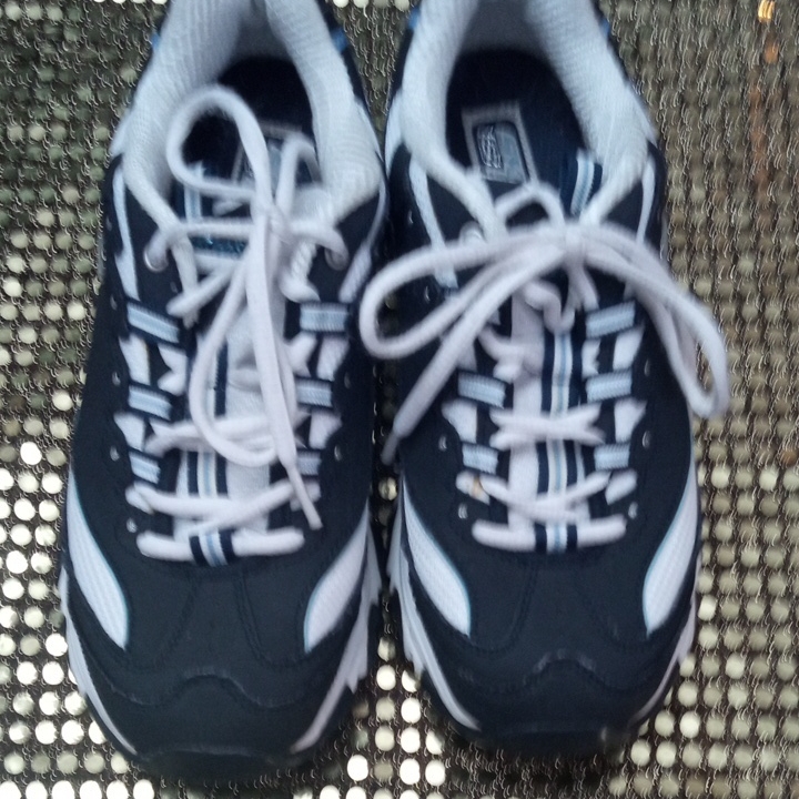 Skechers Black And White Athletic Sneakers